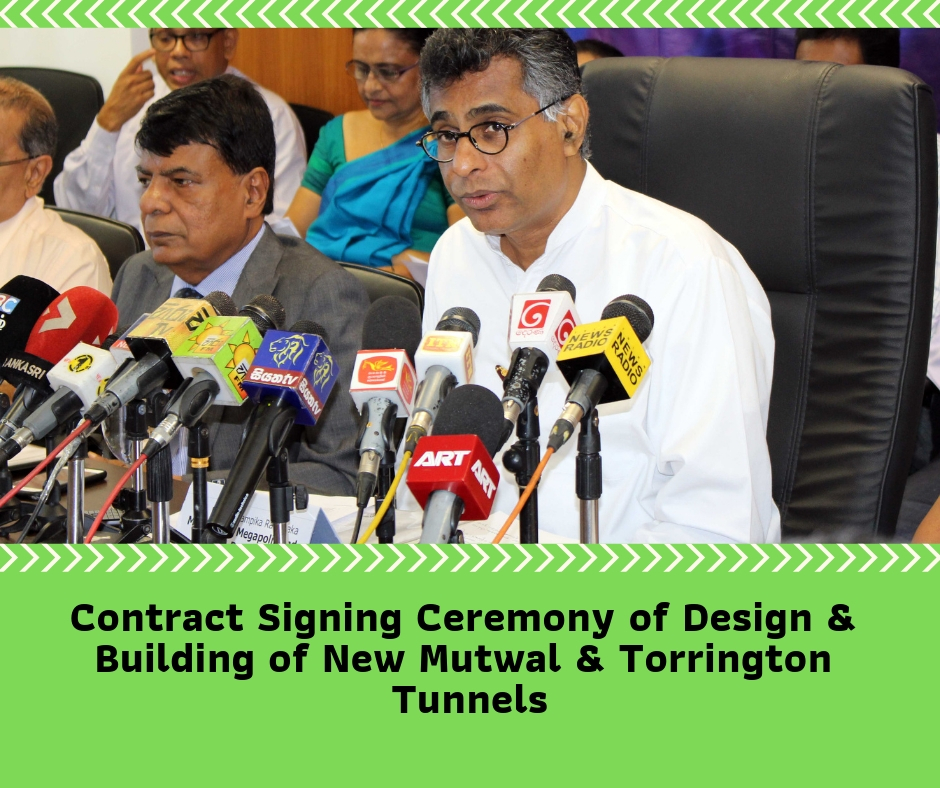 Contract Signing Ceremony of Design & Building of New Mutwal & Torrington Tunnels