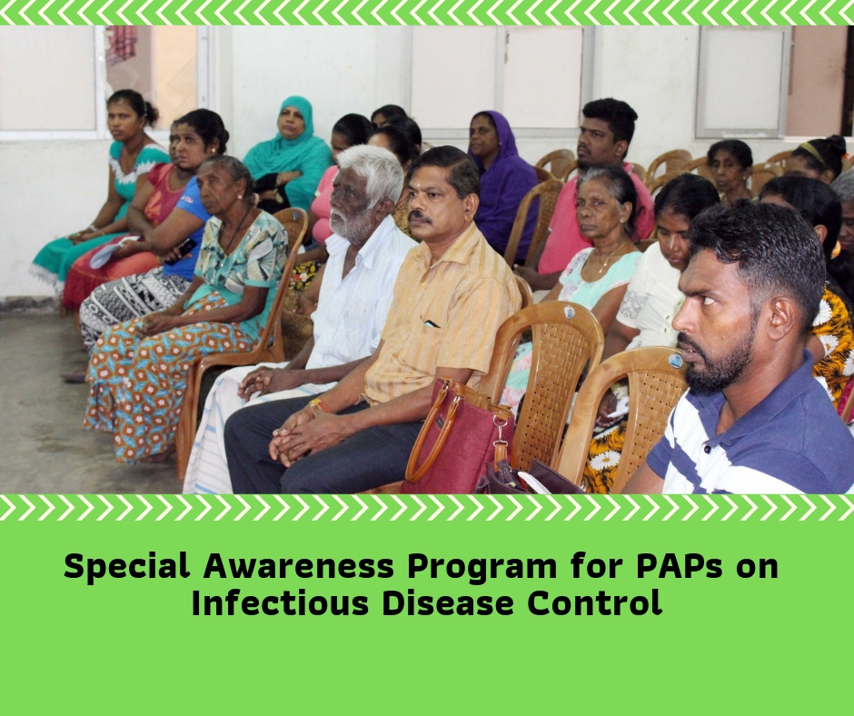 Special awareness program for PAPs on infectious disease control